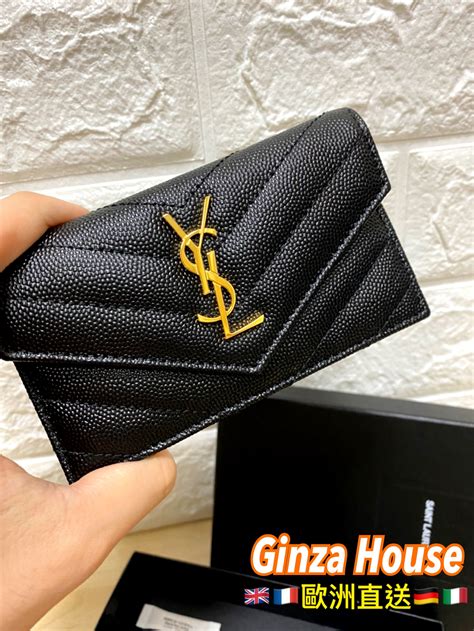 ysl monogram fragments flap card